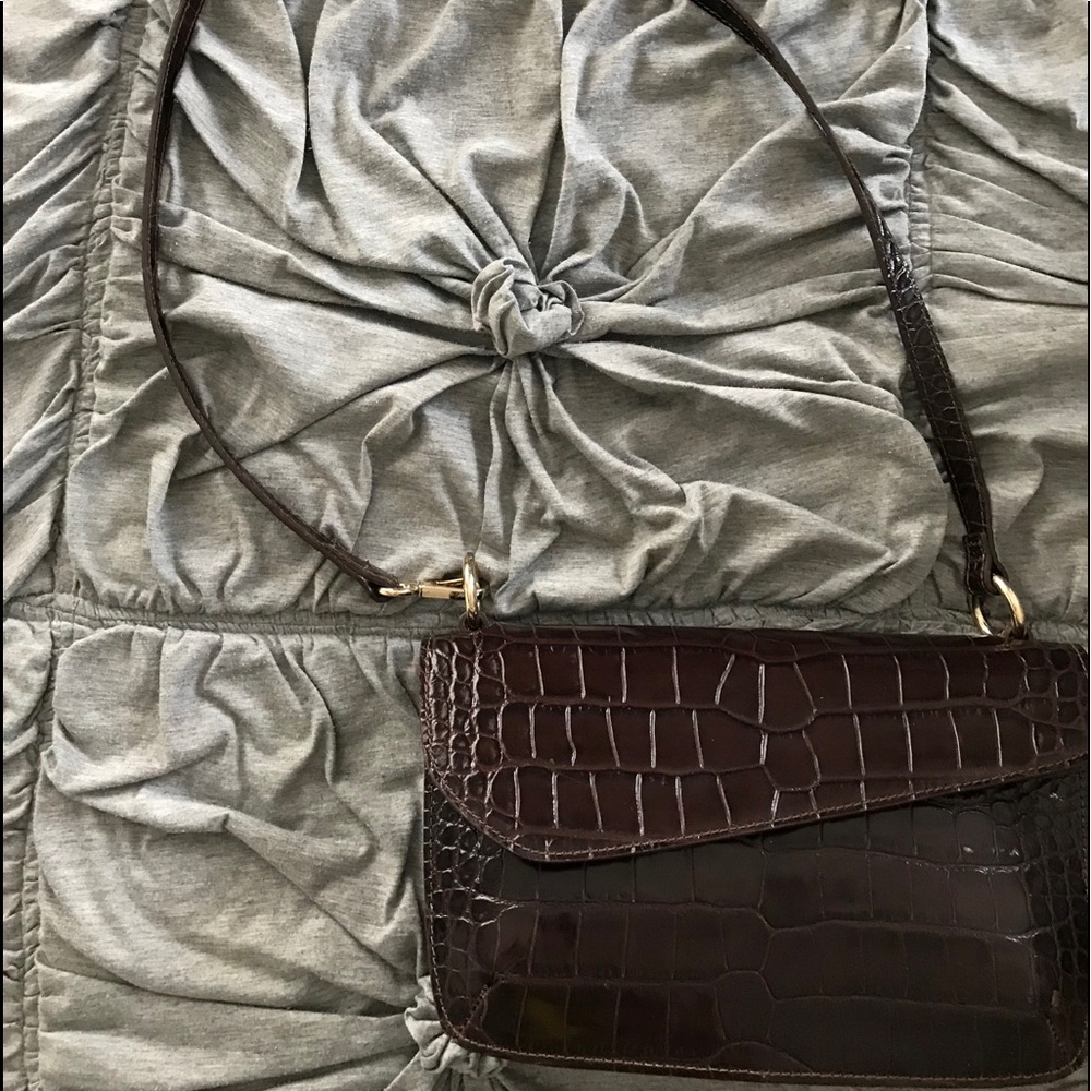 & other stories fake crocodile shoulder bag